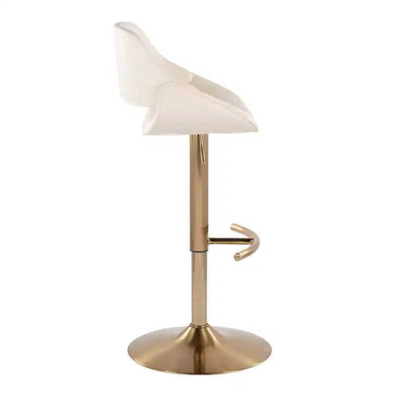 LumiSource 2er-Set Fabrico Verstellbare Barhocker PU