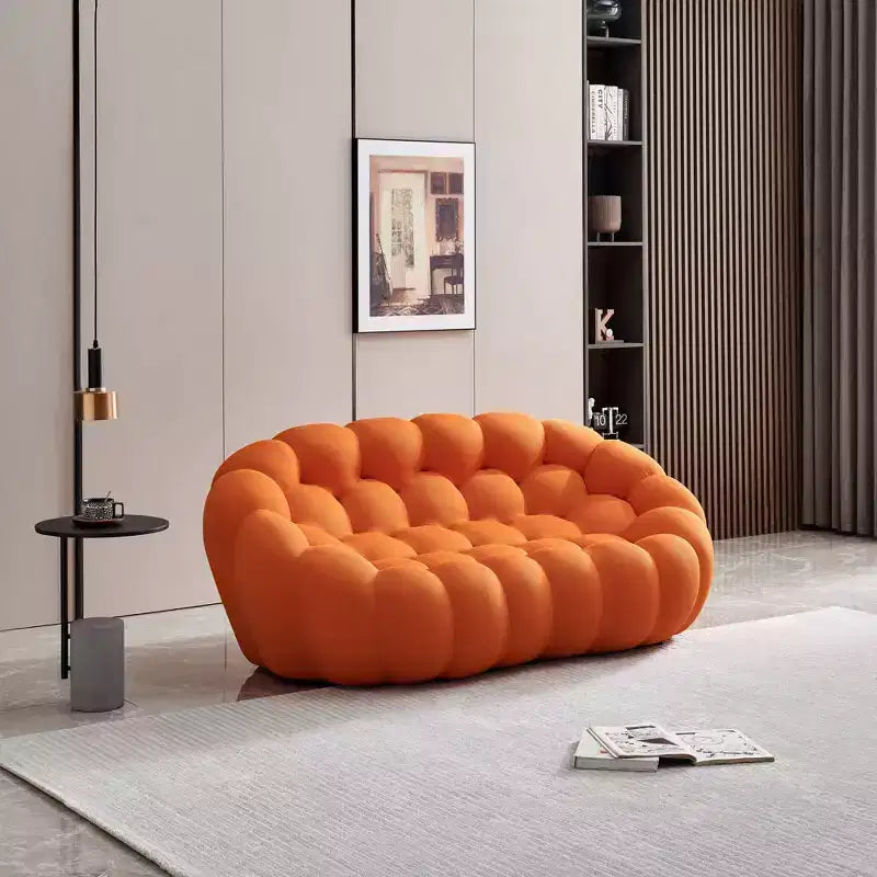 Modernes 2-Sitzer Bubble Sofa, gepolstert, 3D-Textil-Netzstoff für das Wohnzimmer