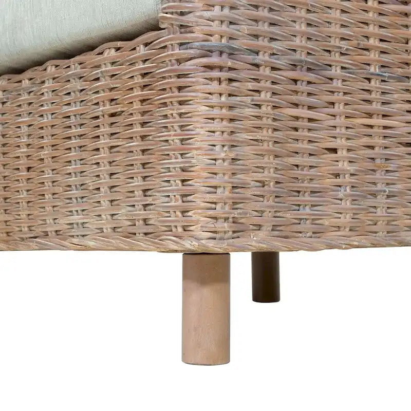 Furniture of America Lali Rustikaler Kubu-Rattankorb-Sessel