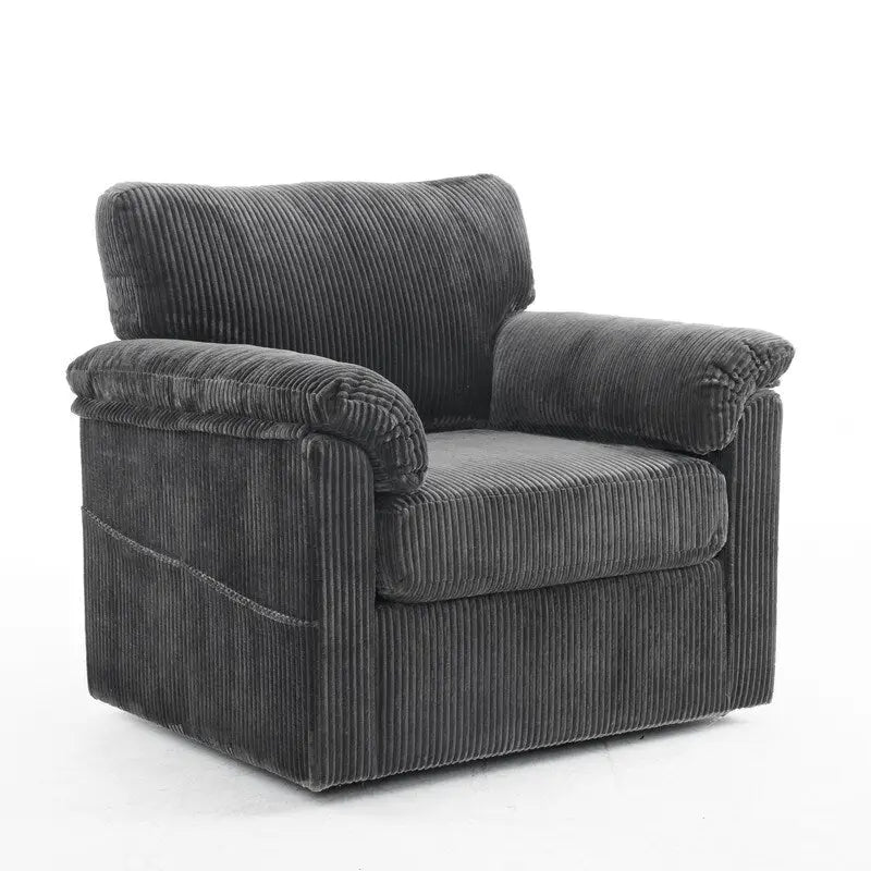 33-Zoll-Drehsessel aus Cord