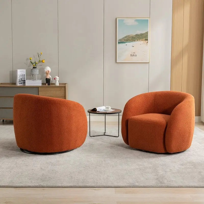 SEYNAR Moderner Glamour-Polstersessel, 360-Grad drehbar, 2er-Set