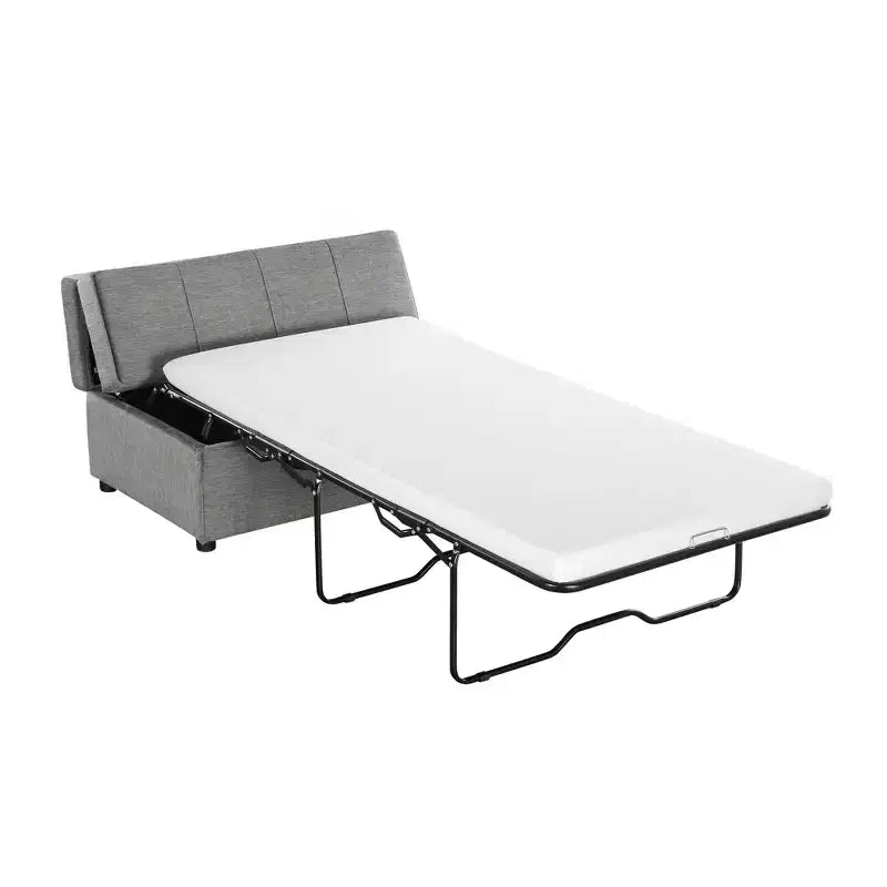 Wandelbares Twin-Size-Schlafsofa mit Bettkasten und Matratze – platzsparendes Gästebett für Wohnzimmer und Wohnung