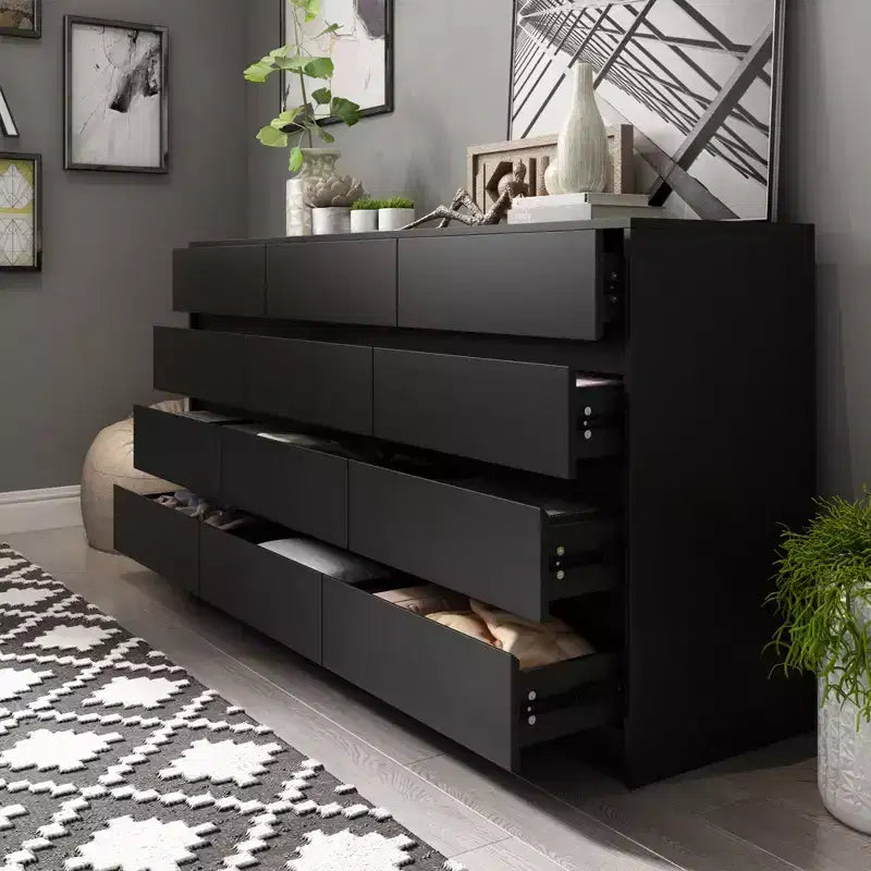 Famapy Moderne Kommode mit 12 Schubladen, eleganter Schubladenschrank