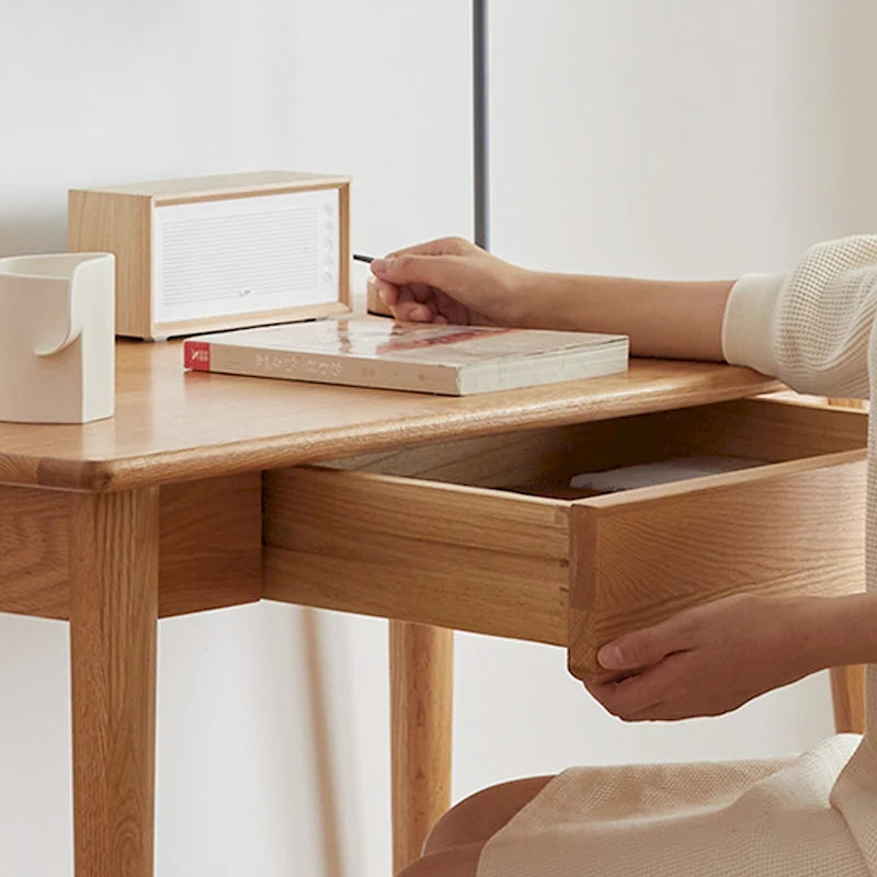 Massivholz-Schreibtisch mit Schublade für den Wohnbereich