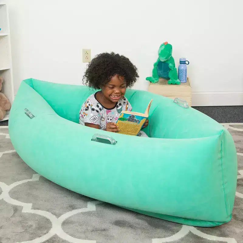 Bouncyband Comfy Hugging Peapod Sensorik-Pod, 60, Alter 6–12, bis zu 135–155 cm groß, Grün