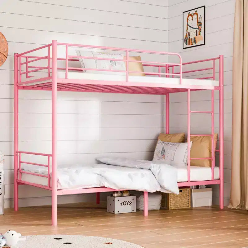 Karl Home Etagenbett aus Stahl für zwei Personen, mit Leiter, für Schlafzimmer oder Wohnheimzimmer, für Kinder und Erwachsene