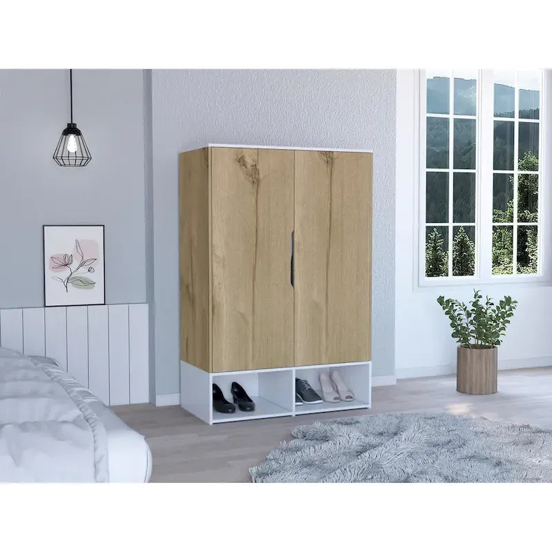 FM Furniture Rose Doppelschrank mit Kleiderstange