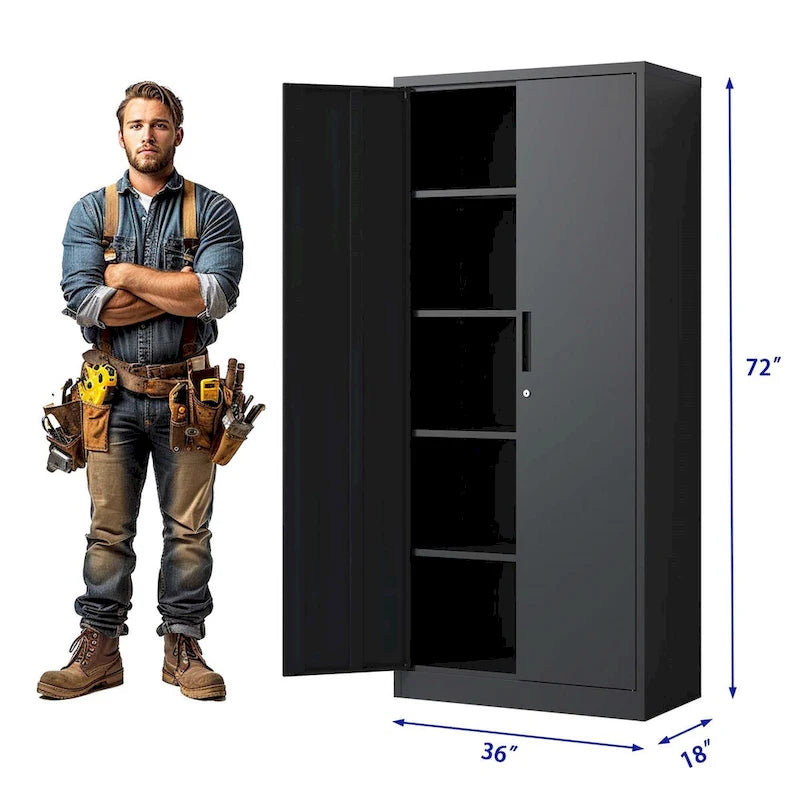 Metall-Garagenschrank