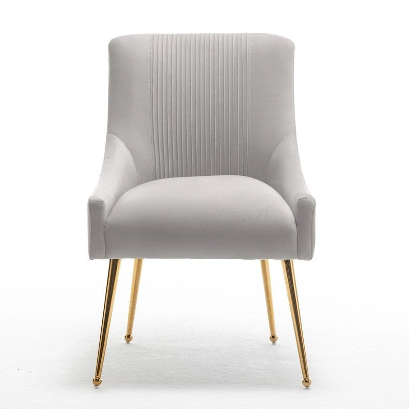 SEYNAR Moderner Glamour Samt-Esszimmerstuhl 8er-Set für das Esszimmer, getufteter Schminkstuhl für das Wohnzimmer (ohne Tisch)