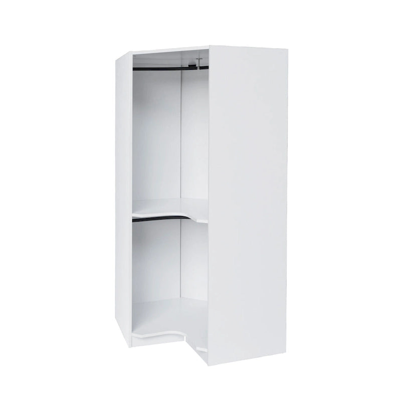 Polygon Eckkleiderschrank mit 2 Türen