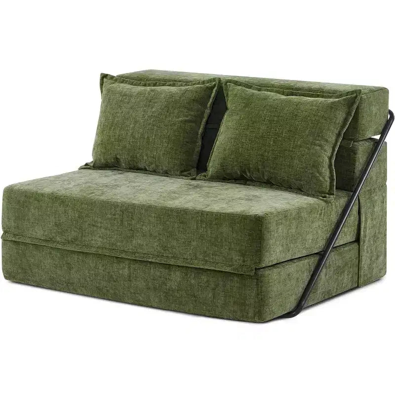 VINGLI Futon-Schlafsofa, Schlafsessel, Bodensofa, kleines Einzel-Schlafsofa, klappbare Matratze