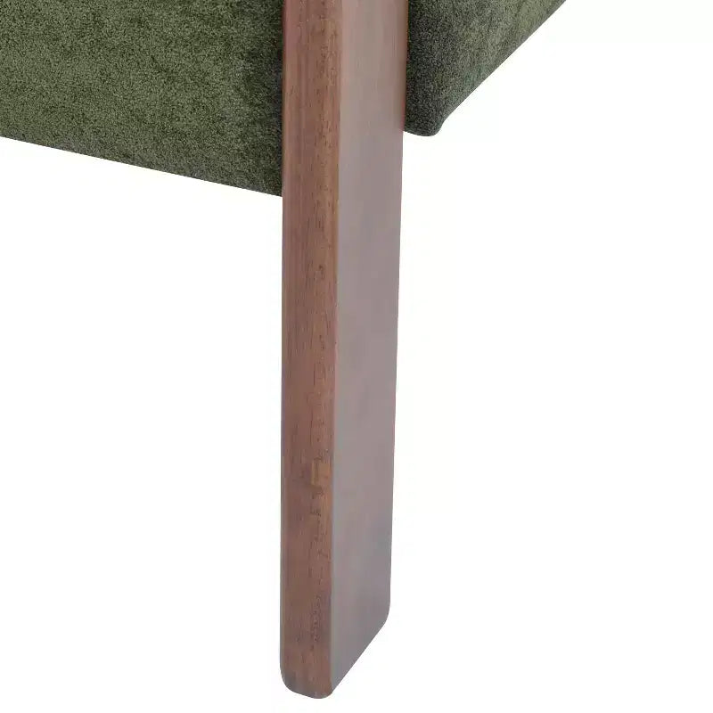 Christopher Knight Home Noah moderner Akzent-Sessel mit Polsterung und Gestell aus Kautschukholz