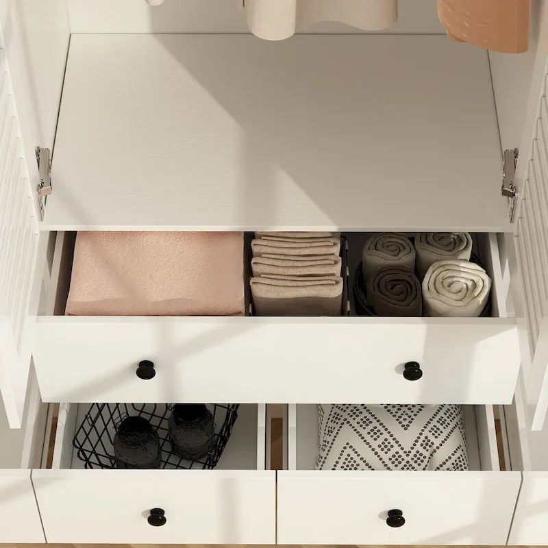 Schlafzimmer Kleiderschrank Garderobe Kleiderschrank Kleiderstange Schublade