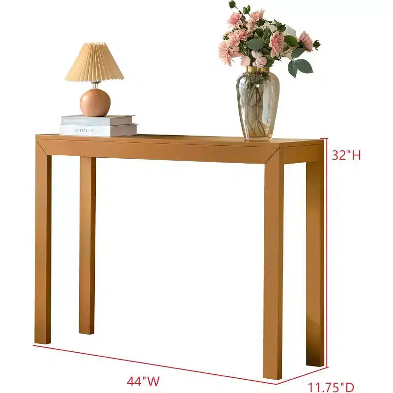 Kings Brand Furniture Russel Konsolentisch – Moderner Flurtisch, Sofatisch, für hinter das Sofa, Flur, Wohnzimmer