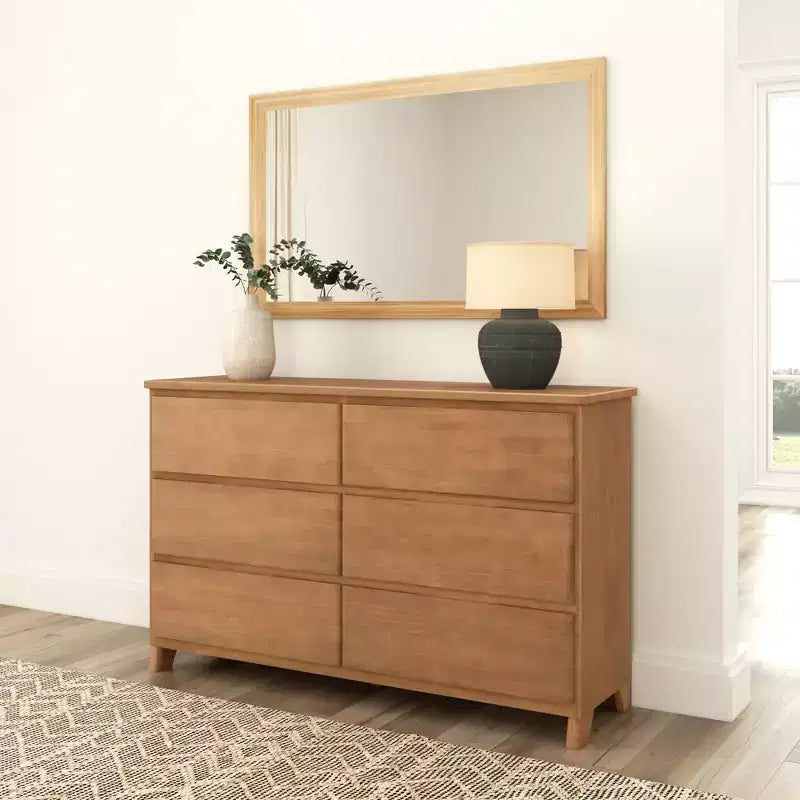 Massivholz-Kommode im Landhausstil mit 6 Schubladen
