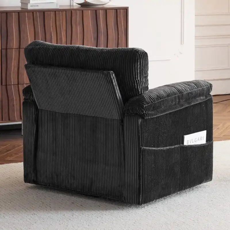 33-Zoll-Drehsessel aus Cord