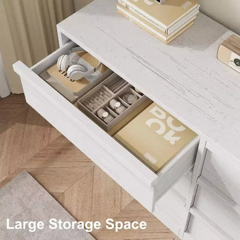 Kommode mit 6/8 Schubladen, breite moderne Schubladenkommode für Schlafzimmer, Wohnzimmer, Kinderzimmer