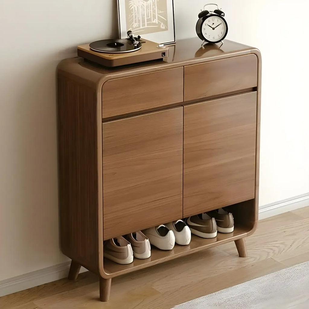 Moderner Holzflur mittlerer Schuhschrank