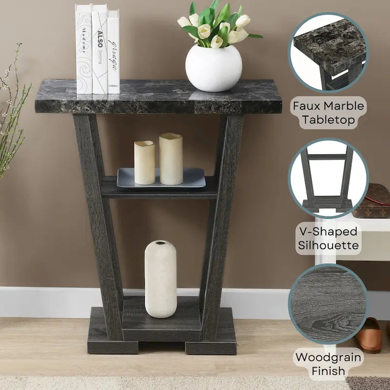 Convenience Concepts Newport V Konsolentisch mit Ablagen