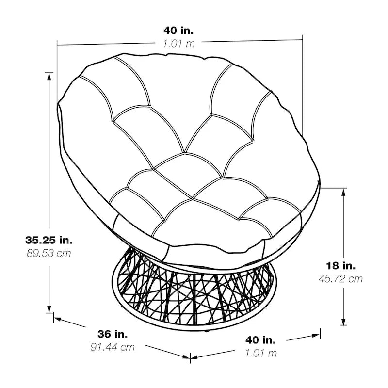Papasan-Sessel