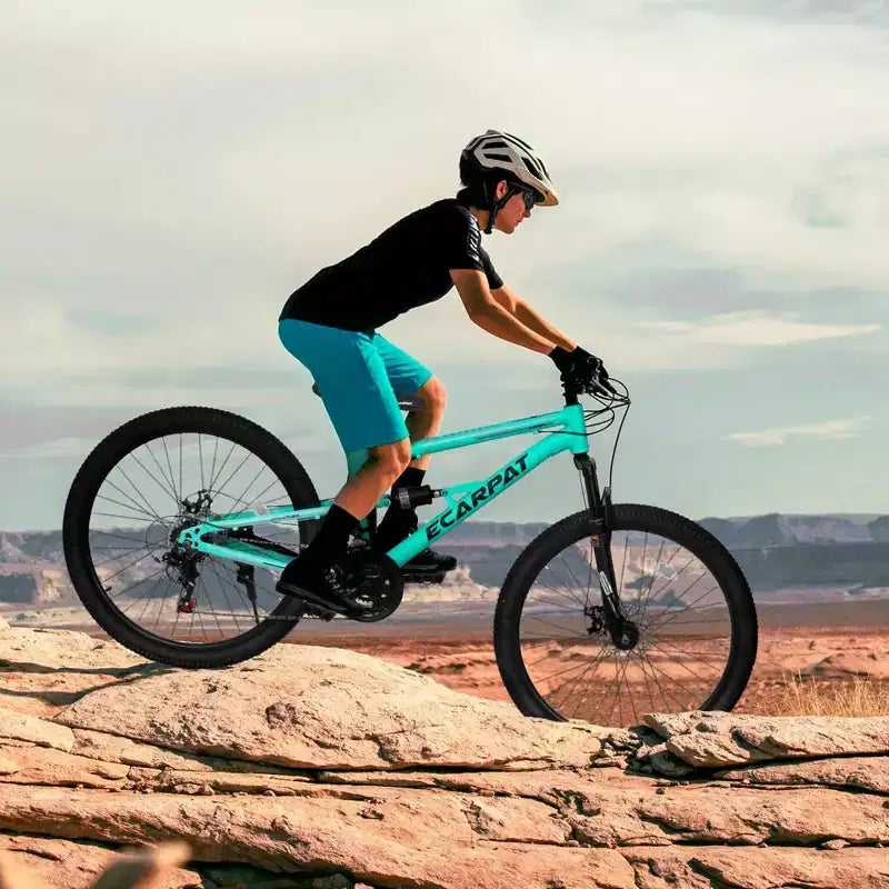 NAYSAYE 26-Zoll-Mountainbike mit Stahlrahmen, 21 Gängen und Federgabel, Fahrrad für Erwachsene für Outdoor-Fahrten, Blau, 68,00*27,00*38,00