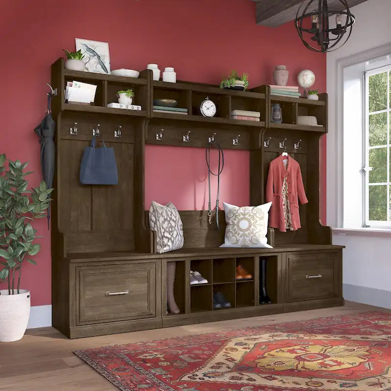 Woodland Eingangsbereich-Set mit Garderobe von Bush Furniture