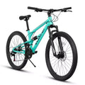 NAYSAYE 26-Zoll-Mountainbike mit Stahlrahmen, 21 Gängen und Federgabel, Fahrrad für Erwachsene für Outdoor-Fahrten, Blau, 68,00*27,00*38,00