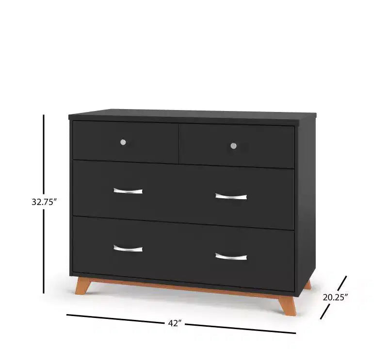 Child Craft SOHO 2-teiliges Kinderzimmer-Set, enthält 4-in-1-Wandelbett und 3-Schubladen-Kommode
