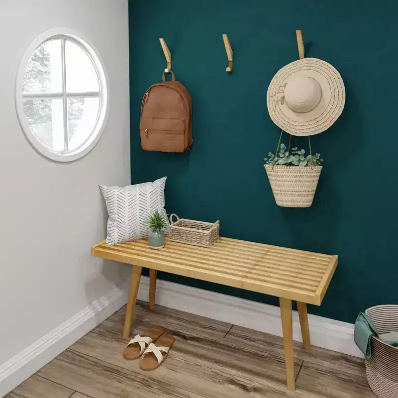 Plank+Beam Flurbank, Massivholzbank für das Schlafzimmer, den Flur oder die Veranda, 41,25

