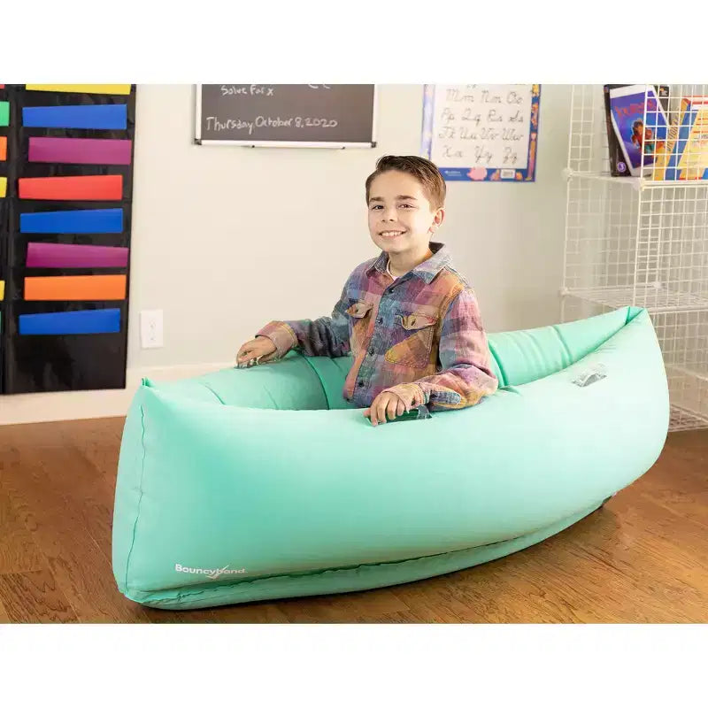 Bouncyband Comfy Hugging Peapod Sensorik-Pod, 60, Alter 6–12, bis zu 135–155 cm groß, Grün