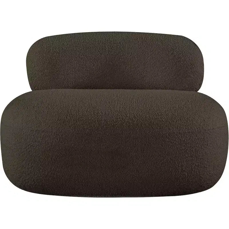 Meridian Furniture Venti Stuhl aus Bouclé-Stoff
