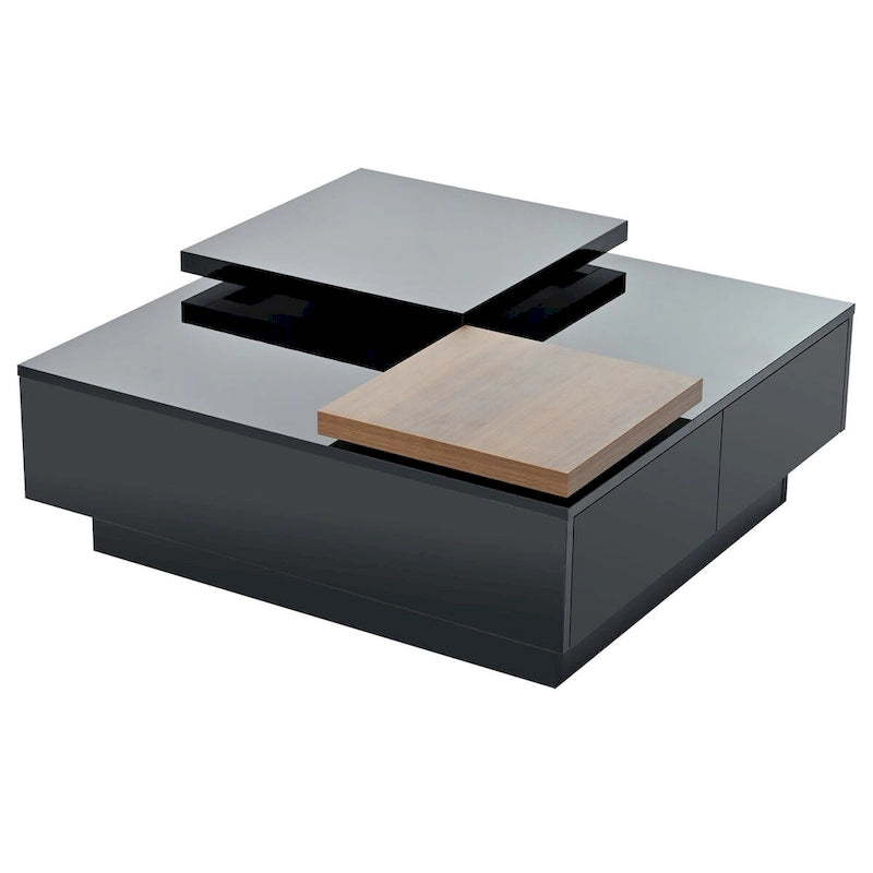 Moderner quadratischer Couchtisch aus Holz