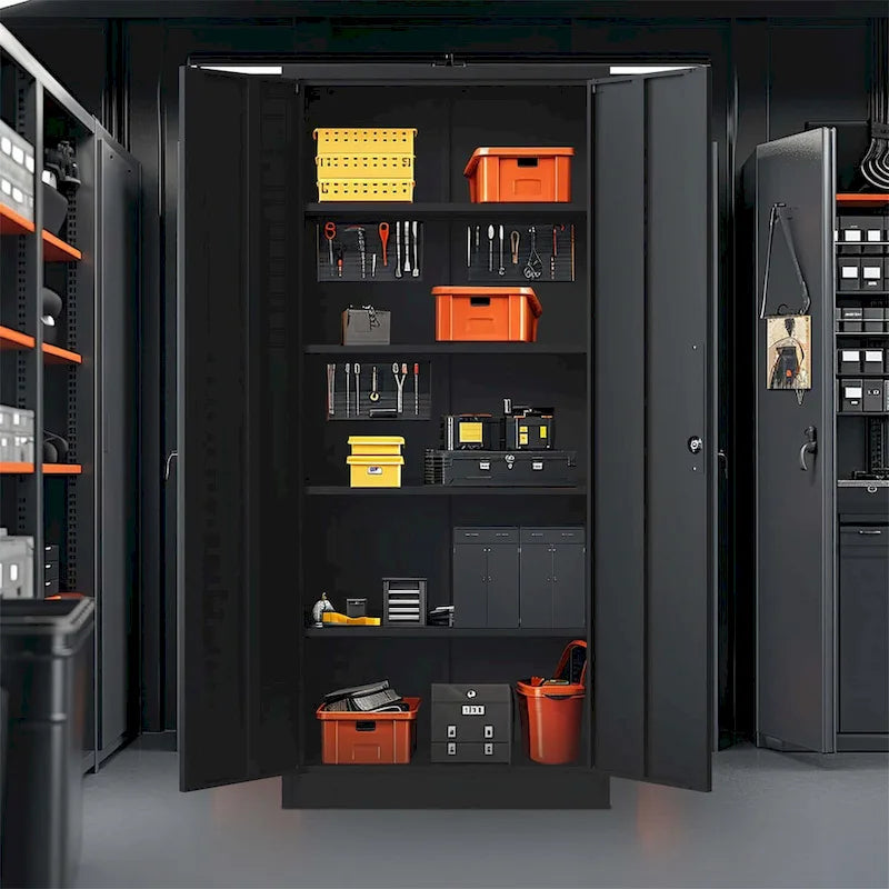 Metall-Garagenschrank