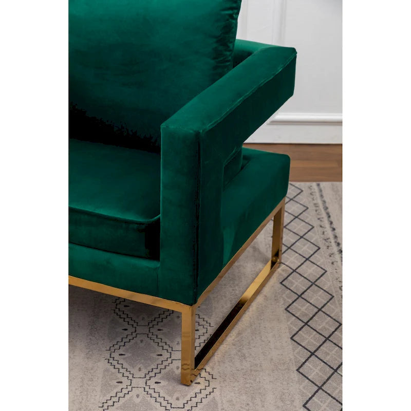 Roundhill Furniture Lenola zeitgenössischer gepolsterter Akzentsessel