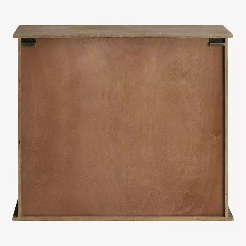 30 x 28 Barnhardt Dekorativer Wandhängeschrank aus Holz mit 2 Glasschiebetüren, Rustikales Braun - Kate & Laurel All Things Decor: Metallrahmen