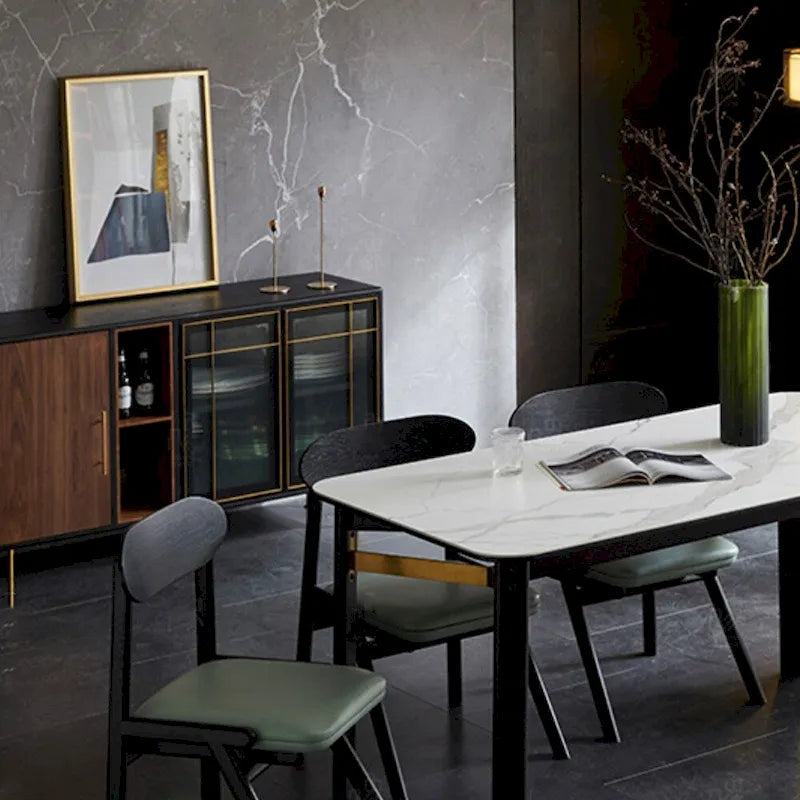 55,12" Mid-Century Modern Sideboard-Buffet, Schrank mit 3 Türen, Rahmen aus mehrschichtigem Massivholz, Walnussfurnier, komplett montiert - 55,12"