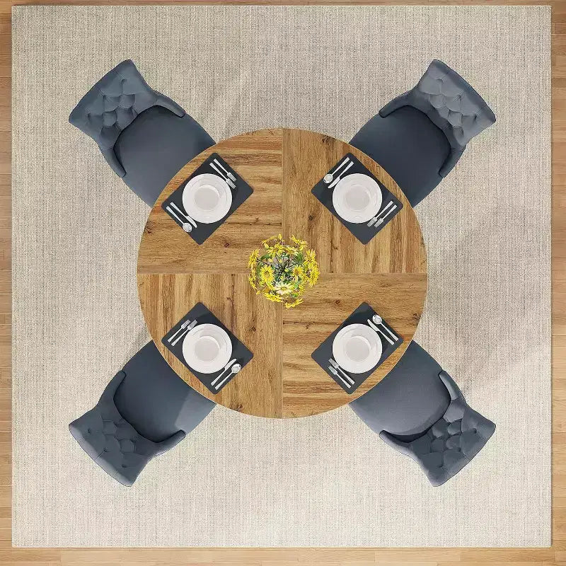 Runder Esstisch, 120 cm, für 4 Personen