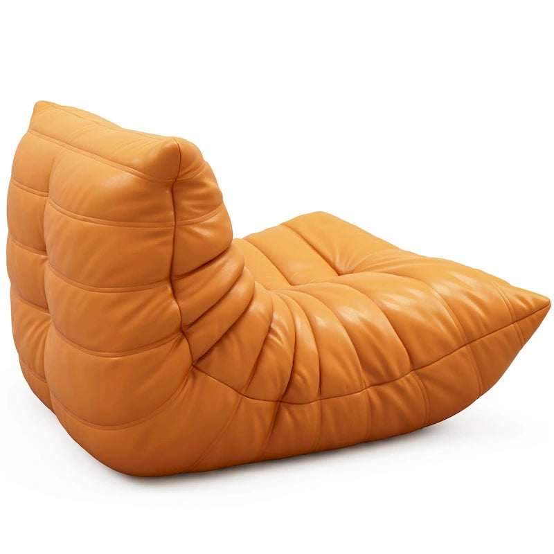 Furgle Mikrofaser-Ledersofa Ergonomisches Design Lazy Sofa Bodensofa