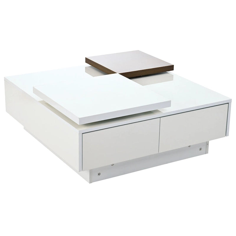 Moderner quadratischer Couchtisch aus Holz