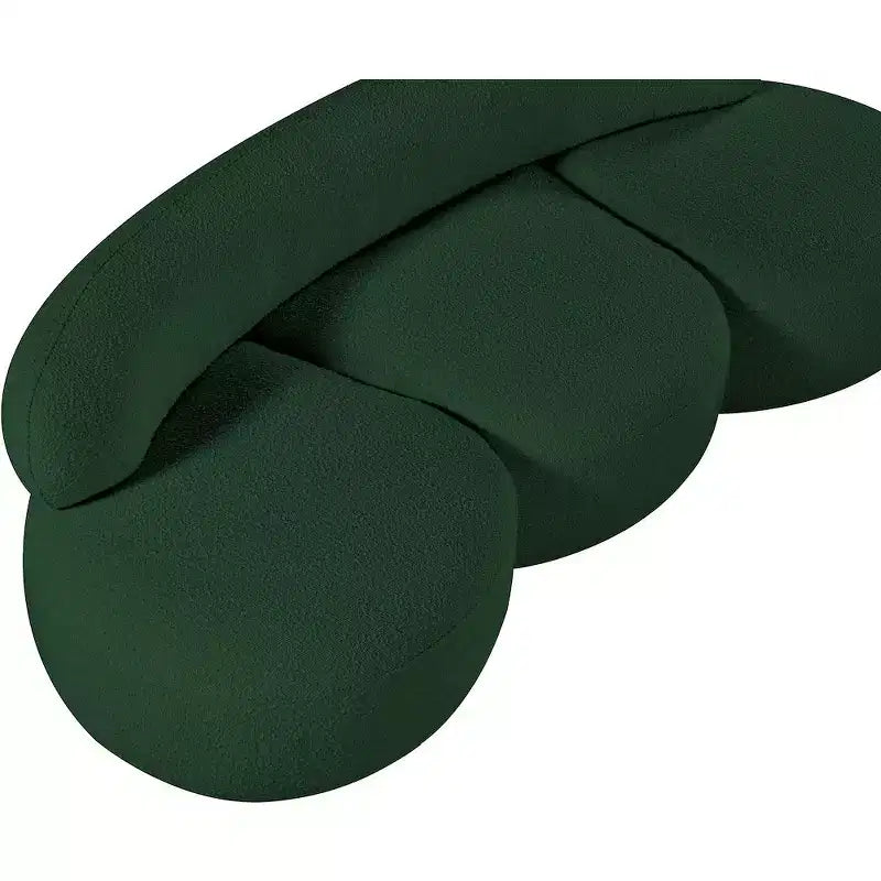 Meridian Furniture Venti Stuhl aus Bouclé-Stoff