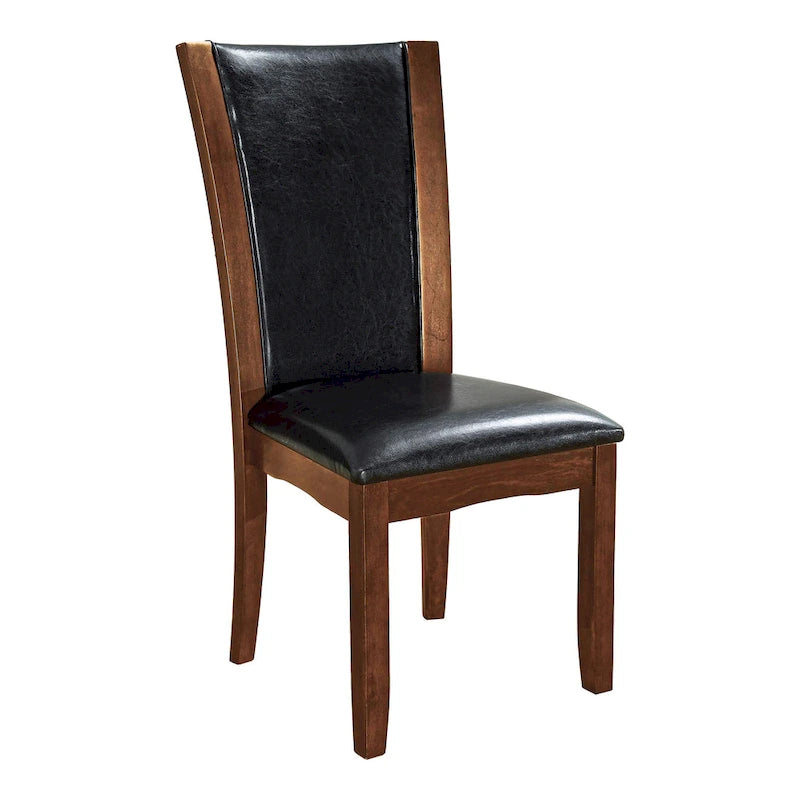 Bind Modernes Esszimmer-Set aus massivem Holz, 7-teilig, mit offenem Regal von Furniture of America