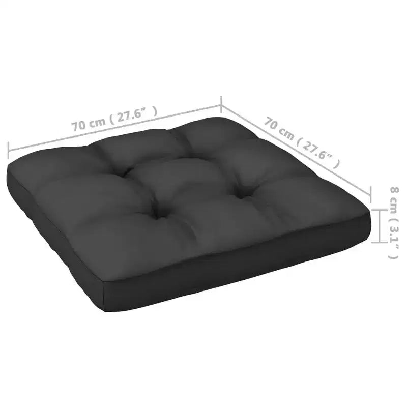vidaXL 10-teiliges Gartenmöbelset, Outdoor-Ecksofa aus massivem Kiefernholz
