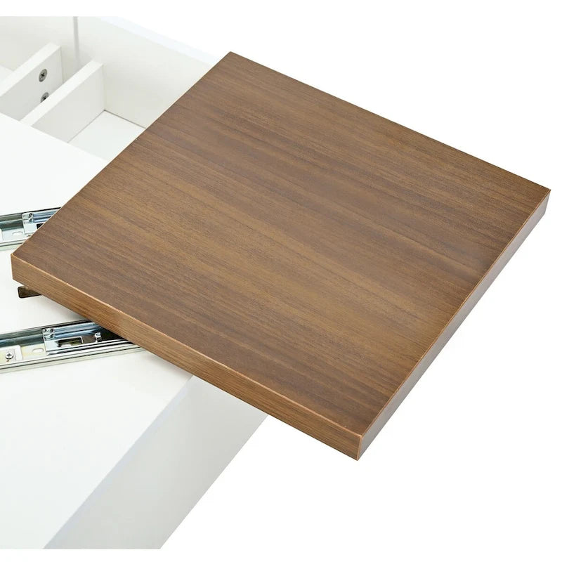 Moderner quadratischer Couchtisch aus Holz