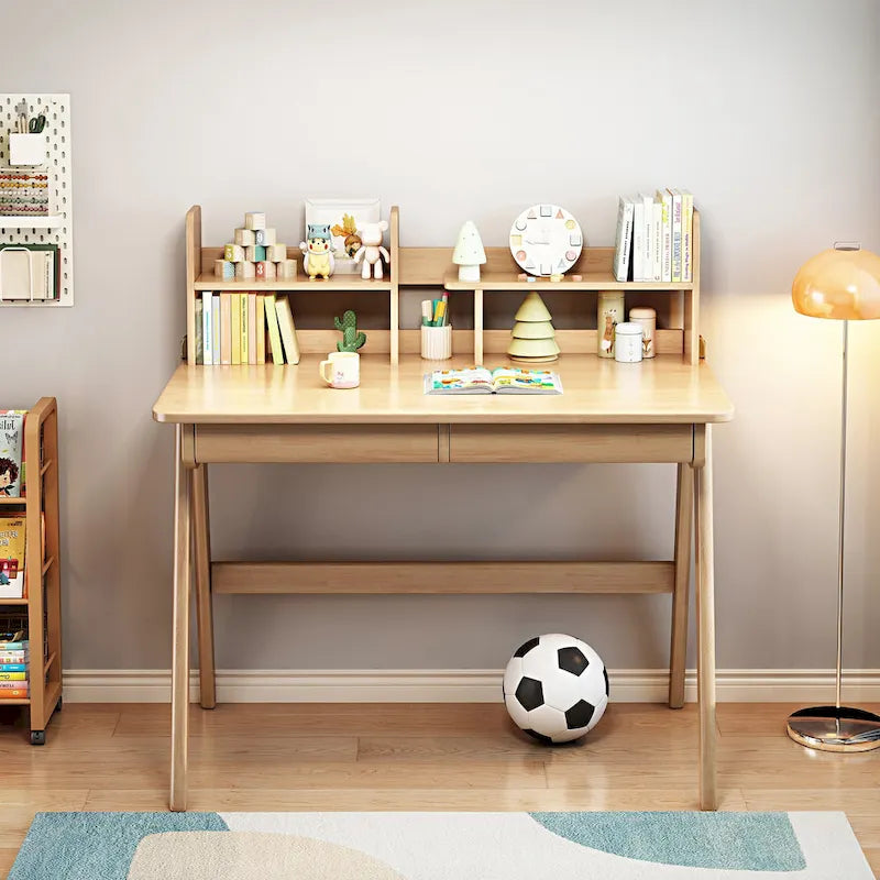 Kinderschreibtisch Kindertisch Holztisch Computertisch mit Bücherregal - N/A