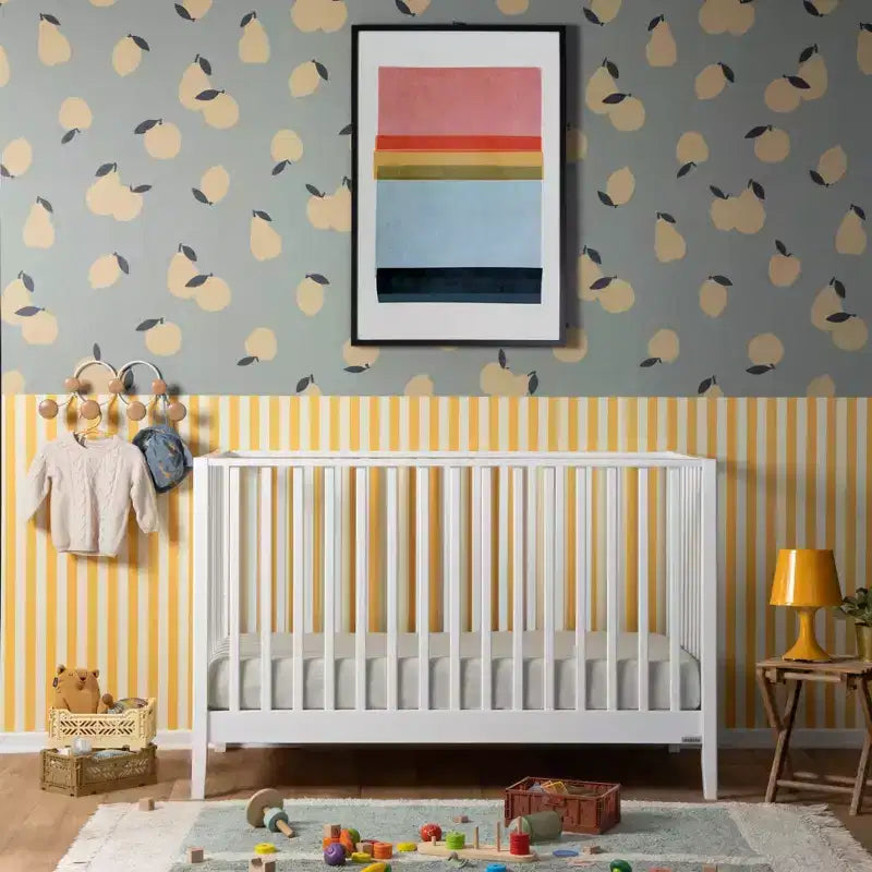 3-in-1 Wandelbares Kinderbett, Massives Buchenholz, GREENGUARD Gold Zertifiziert, Hergestellt in Italien