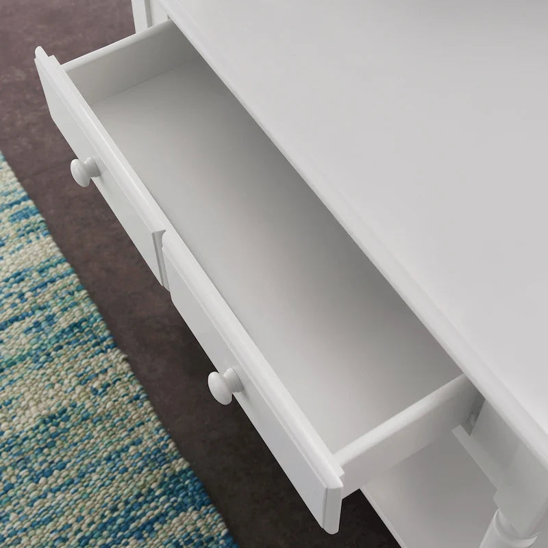 Leick Home Coastal schmaler Konsolentisch mit einer Schublade für den Flur