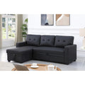 Polster-Ecksofa mit Ausziehfunktion und Recamiere