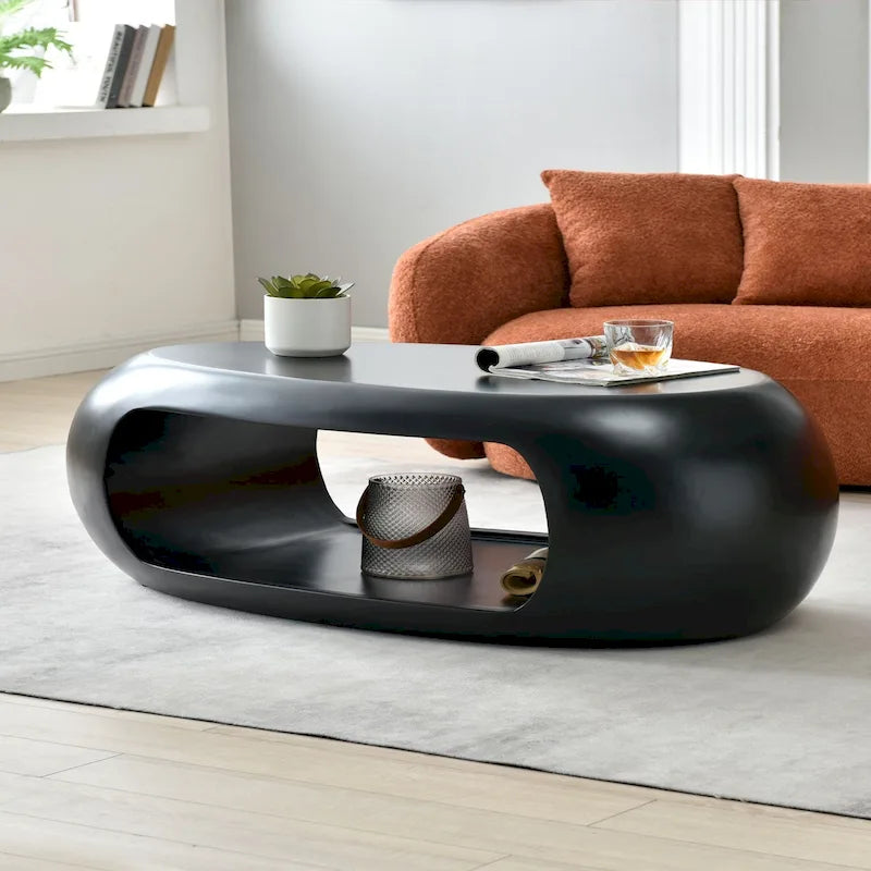 Moderner ovaler Couchtisch
