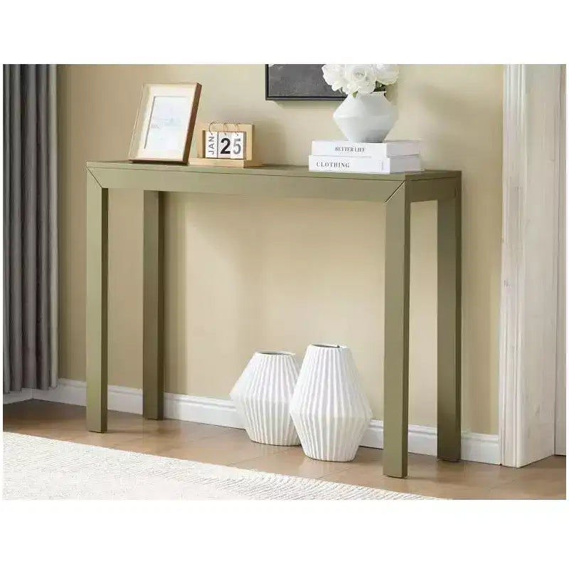 Kings Brand Furniture Russel Konsolentisch – Moderner Flurtisch, Sofatisch, für hinter das Sofa, Flur, Wohnzimmer