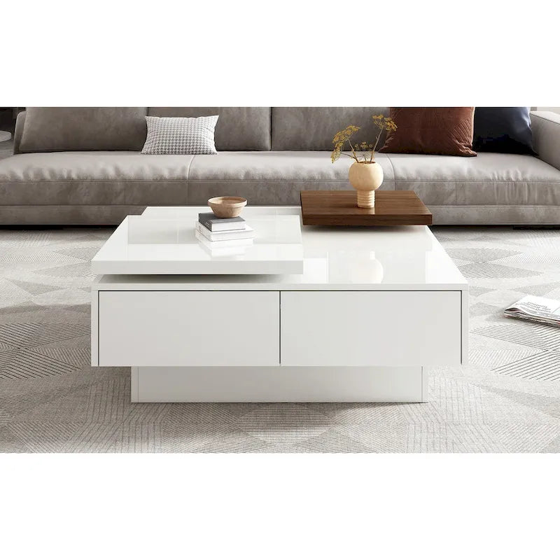 Moderner quadratischer Couchtisch aus Holz